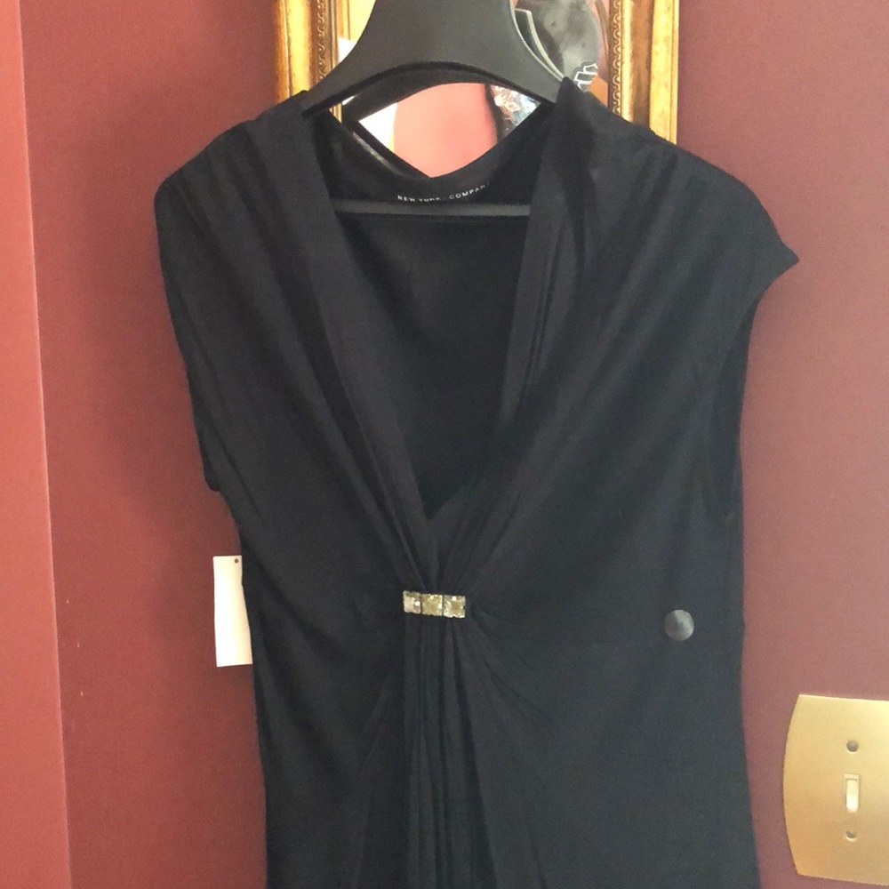 Black dressy holiday top